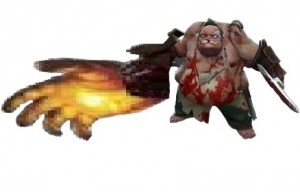 Создать мем: Dota 2, pudge, крипы