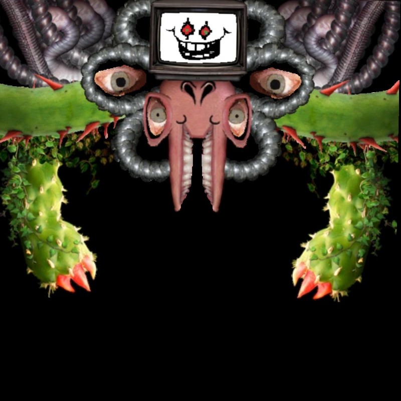 Create meme: omega flowi, omega flowy original, toby Fox omega Flowey