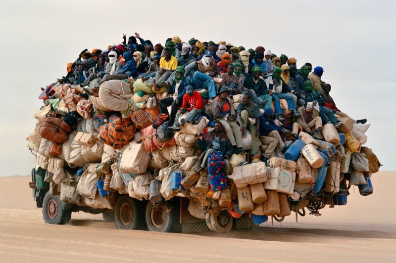 Create meme: cargo truck, overloaded car, loaded car in india