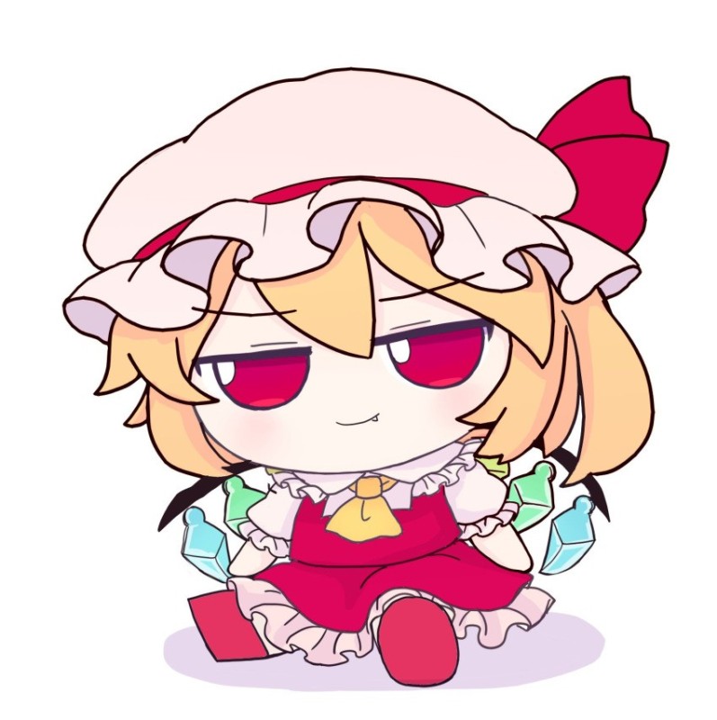 Создать мем: fumo touhou, фландр скарлет резня, тохо чиби