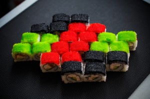Create meme: CA, sushi delivery, sushi and rolls