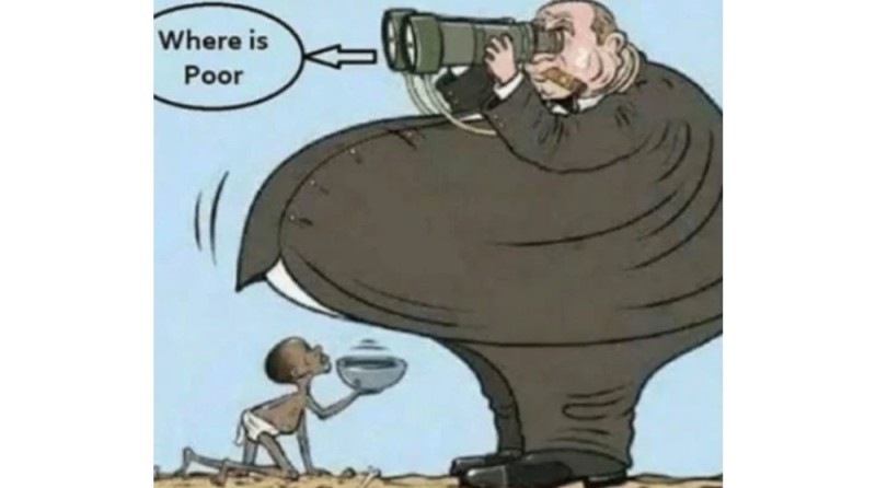 Create meme: so where is this poverty meme template, where is this poverty, political cartoon