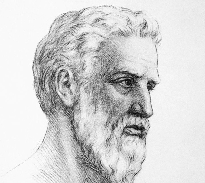 Create meme: portrait of pythagoras, Pythagoras of Samos, pythagoras of samos portrait