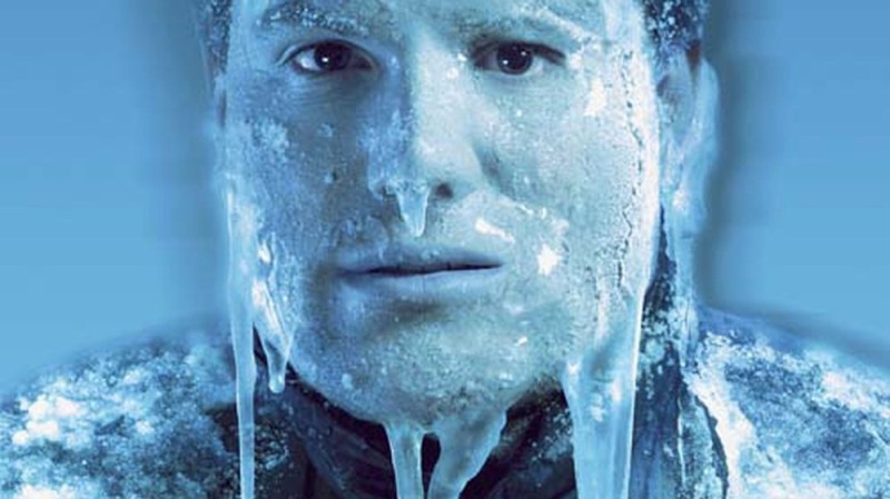 Create meme: the frozen man, ice water, frozen
