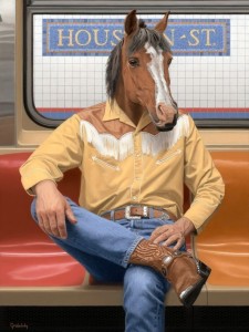 Create meme: cowboy Western, horse, horse
