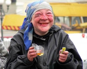 Create meme: Russian drunks, the lady, the laughter of drunk