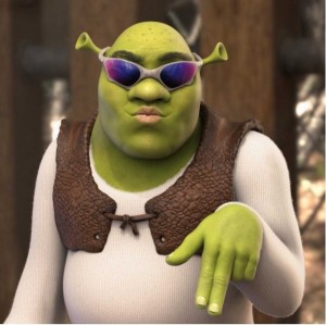 Create meme: Ogre Shrek, shrek 2001, angry Shrek
