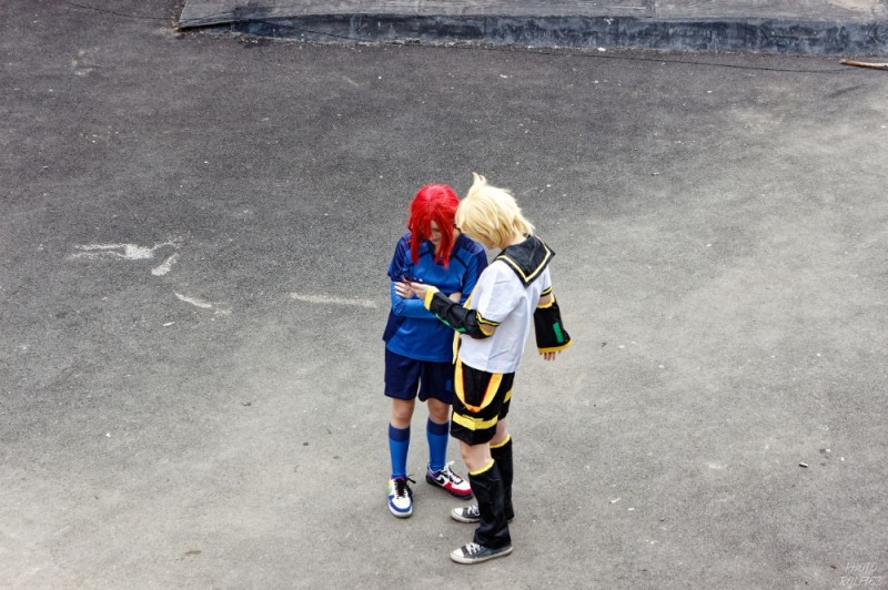 Create meme: Len Kagamine cosplay, Rin Kagamine cosplay, cosplay 