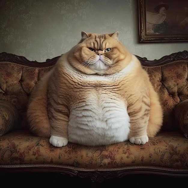 Create meme: Anti-Obesity Day, fat cat , fighting obesity