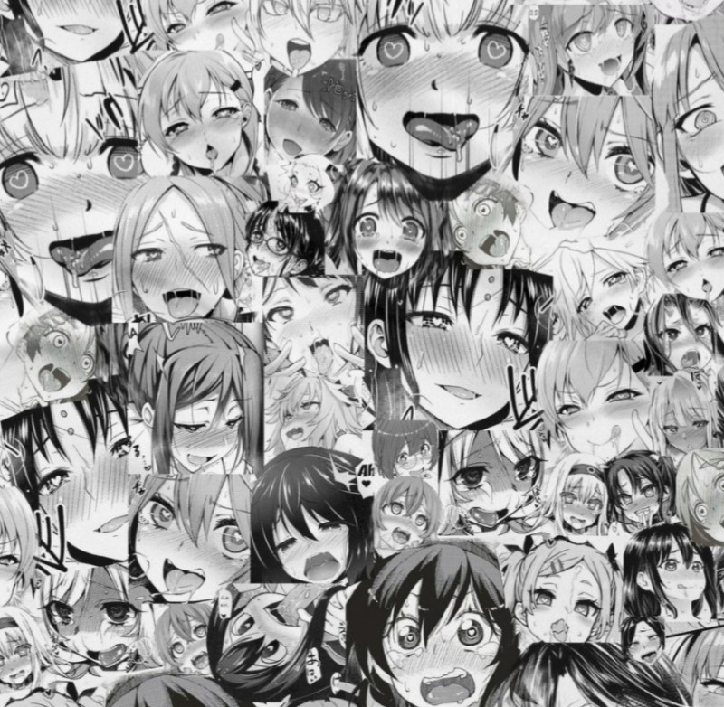 Create meme: anime ahahaa collage, ahegao arts, ahahaa, manga