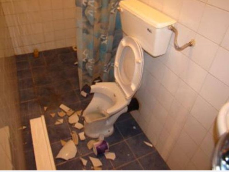 Create meme: toilet , dirty toilet, a broken toilet bowl