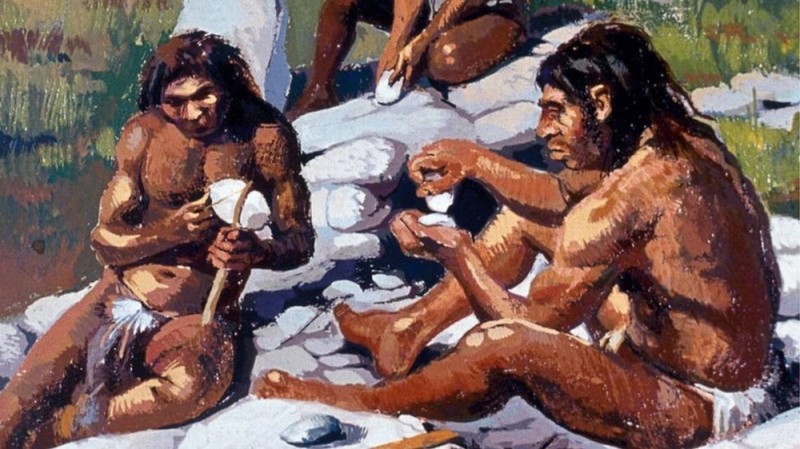 Create meme: the ancient people, the Neanderthals, Neanderthal , primitive society