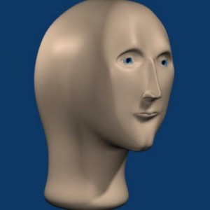 Create meme: face stonks