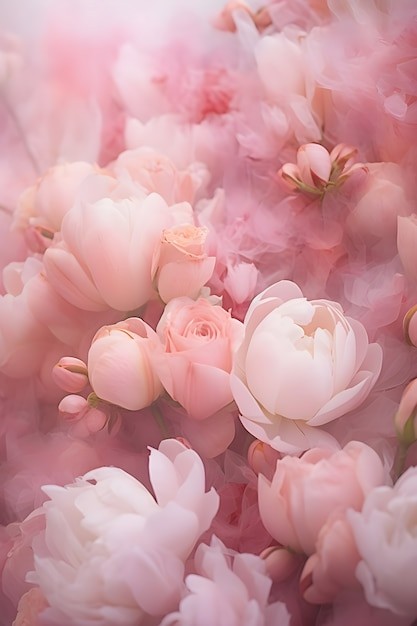 Create meme: peonies , delicate white flowers, pink peonies 