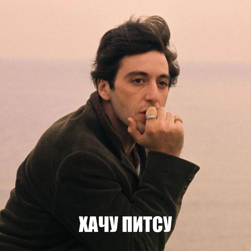 Create meme: al Pacino the godfather, Robert de Niro, young al pacino