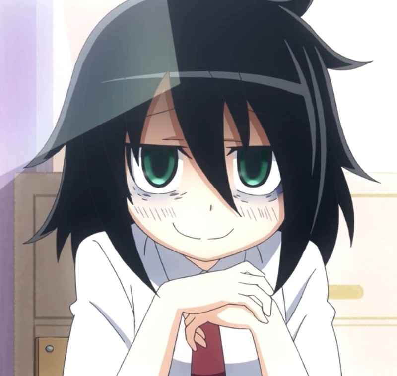 Создать мем: watamote tomoko, томоко куроки аниме взгляд, не моя вина что я не популярна аниме