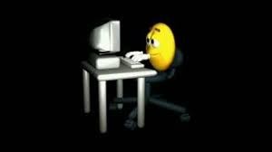 Create meme: sitting at the computer, meme smiley