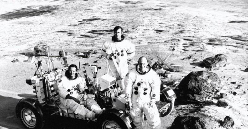 Create meme: the apollo 15 lunar rover, The Apollo 16 astronauts, An astronaut on the moon