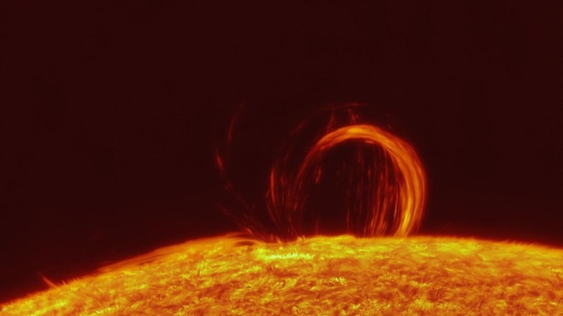 Create meme: prominence, solar prominence, the surface of the sun