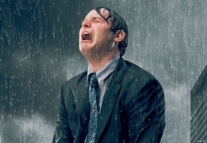 Create meme: rain and thunderstorm , people , rain 