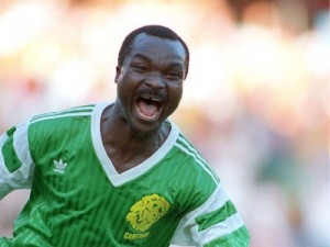 Create meme: players, Negro football player, Roger Milla