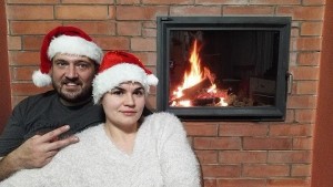 Create meme: woman, Christmas photo shoot, tikhanovski Svetlana candidate