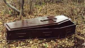 Create meme: coffin tumblr, what dreams open empty coffin in the middle of the house, the coffin on wheels horror story