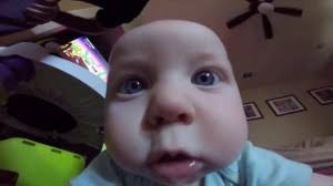 Create meme: the kid ate the camera, baby , memes about children