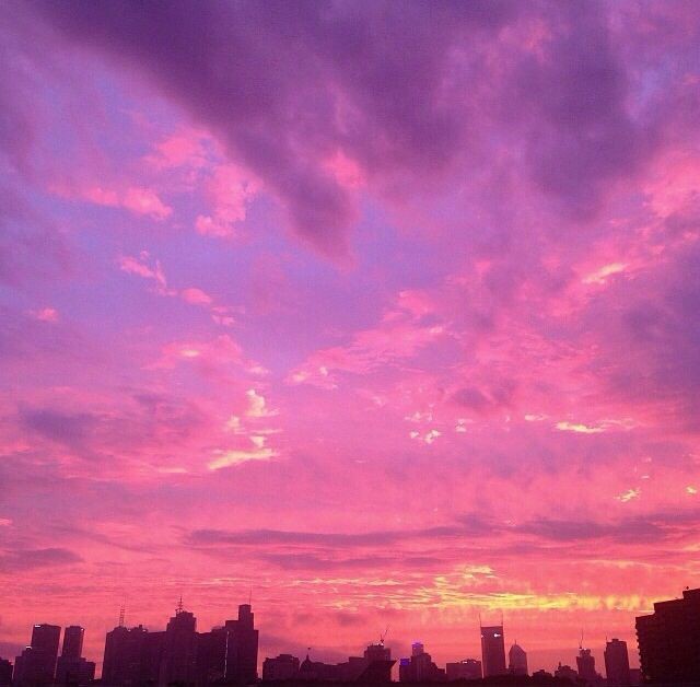 Create meme: the sky is purple, sunset sunset, purple sunset