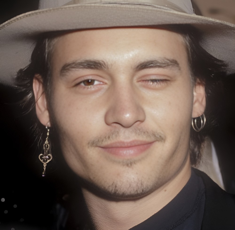 Создать мем: johnny depp 90 s, джонни депп молодой, джонни депп в молодости и сейчас