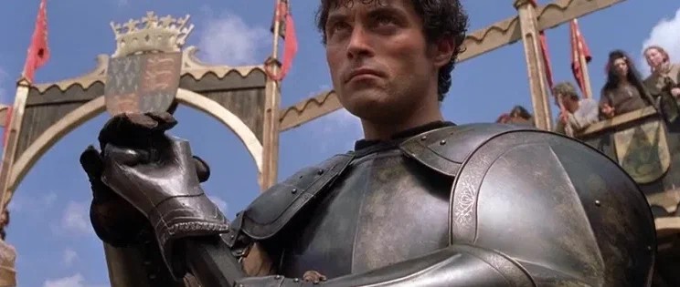 Create meme: Rufus Sewell is a knight, Rufus Sewell, Rufus Sewell The story of a Knight