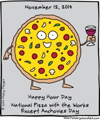 Создать мем: мультяшная пицца, шуточная пицца, рисунок
