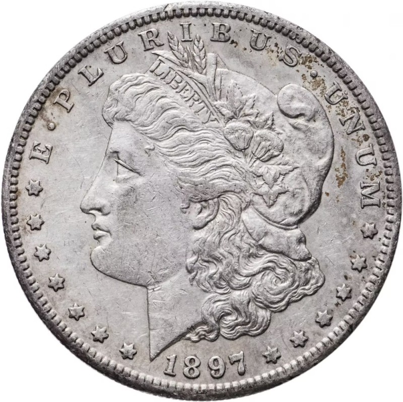 Create meme: Morgan's dollar, silver US dollar 1889., silver dollar