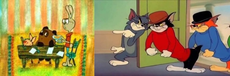 Create meme: Winnie the Pooh goes visiting cartoon 1971, Tom and Jerry meme, Butch from Tom and Jerry 