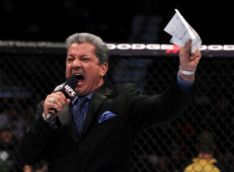 Create meme: Bruce baffer, Bruce Buffer UFC, bruce buffer law firm