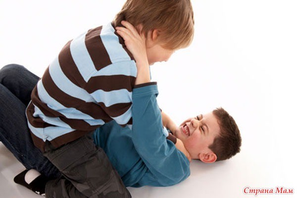 Create meme: child aggression, boys fight for 5 years, the boys are fighting.