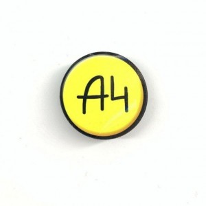 Создать мем: значки, жёлтые наклейки, жёлтый логотип влада а4 на жёлтом фоне