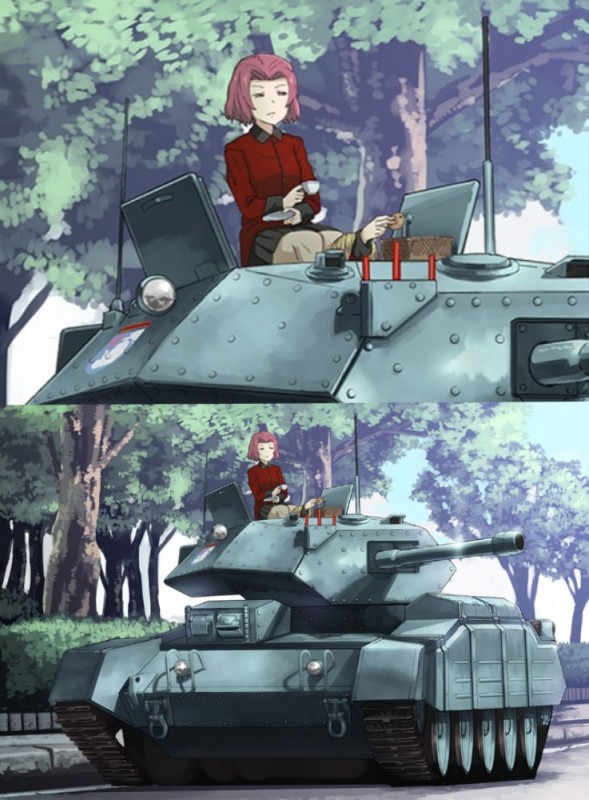 Create meme: girls und panzer krusider, Saint gloriana tanks, anime tanks