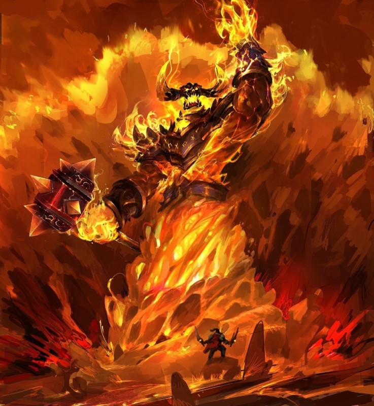 Create meme: ragnaros lord of fire, Ragnaros, World of warcraft Ragnaros