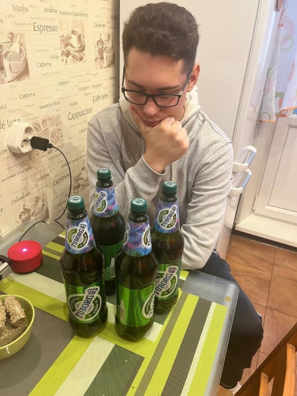 Create meme: guy , bottled beer, beer tuborg