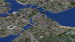 Create meme: city minecraft