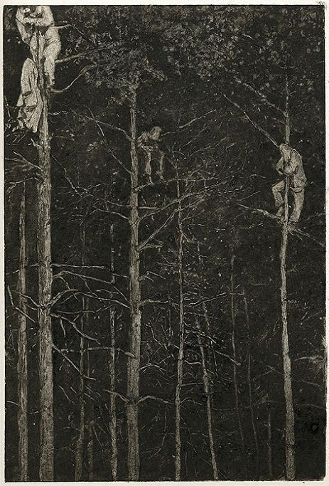 Create meme: shishkin in the forest, painting in the forest, darkness