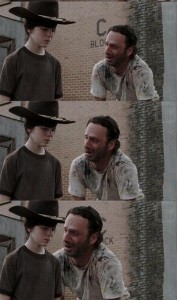 Create meme: Carl the walking meme, Carl walking dead meme, Carl meme template