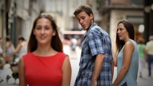 Создать мем: мем неверный парень, неверный парень, distracted boyfriend