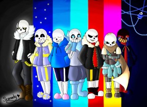 Создать мем: au sans, картинки санса из разных, undertale санс из разных ау