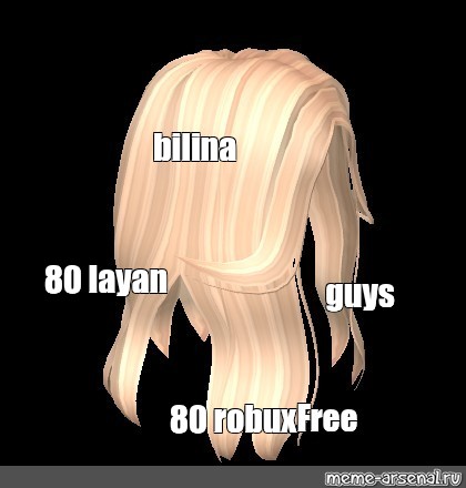 Create comics meme hair roblox for girls, blonde hair in roblox, roblox  hair for girls - Comics 