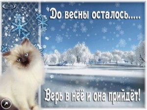 Create meme: winter silence, animated e-cards, tired of winter