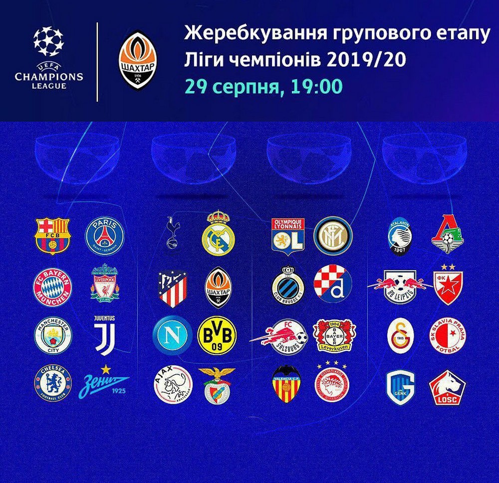 champions league 2019 2020 teams