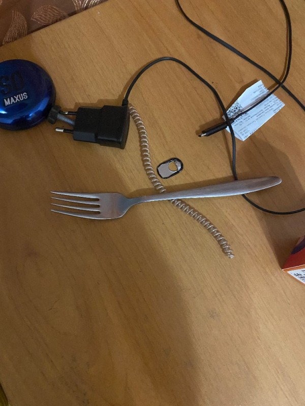 Create meme: plug, cutlery fork, fork technique