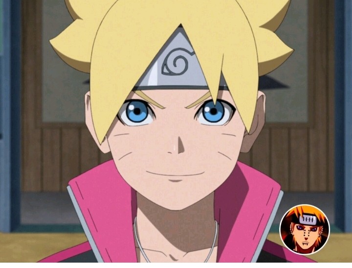 Create meme: naruto boruto, Naruto smiles at Boruto, boruto uzumaki